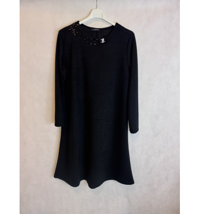 ABITO CON INSERTO LUREX ED ELEMENTO METALLICO