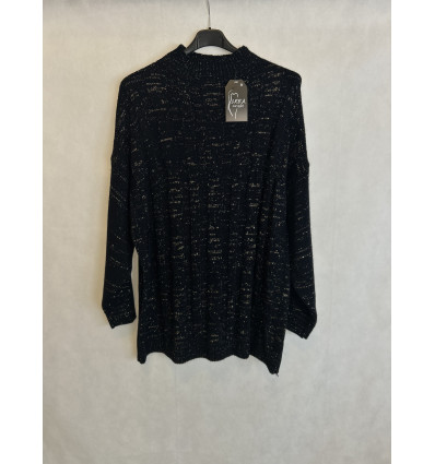 MAGLIONE LUREX LAVORAZIONE TRECCE