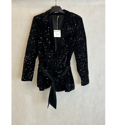 GIACCA IN VELLUTO CON PAILLETTES