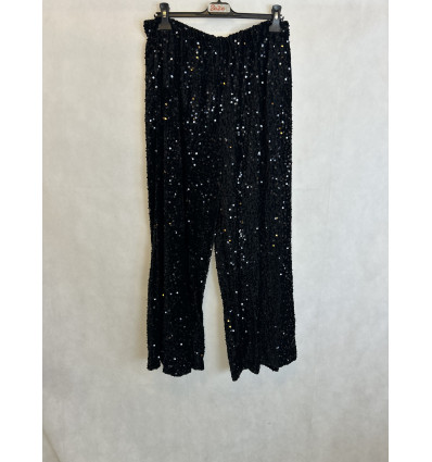PANTAPALAZZO IN VELLUTO CON PAILLETTES