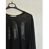MAGLIA NERA CON INSERTI IN PAILLETTES