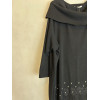 MAGLIA CON INSERTI IN PIZZO ED ECOPELLE