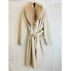 CAPPOTTO LUNGO COLLO ECOPELLICCIA