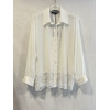 CAMICIA CON ABBASSAMENTO IN PIZZO