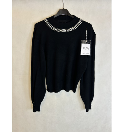 DOLCEVITA CON PERLINE SU COLLO