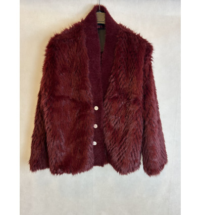 ECOPELLICCIA COLLO EFFETTO MAGLIA