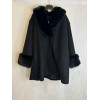 CAPPOTTO MISTO LANA CON ECOPELLICCIA