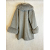 CAPPOTTO MISTO LANA CON ECOPELLICCIA