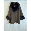 CAPPOTTO MISTO LANA CON ECOPELLICCIA