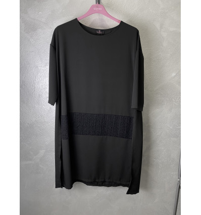 MINI ABITO NERO IN CADDI