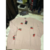 MAGLIONCINO ROSA CON CILIEGIE APPLICATE