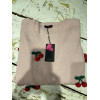 MAGLIONCINO ROSA CON CILIEGIE APPLICATE
