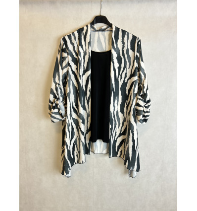 FINTO TWIN SET ASTRATTO