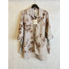 CAMICIA STAMPA FIORI RIGA BASTONCINO