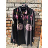 CAMICIA NERA FIORI