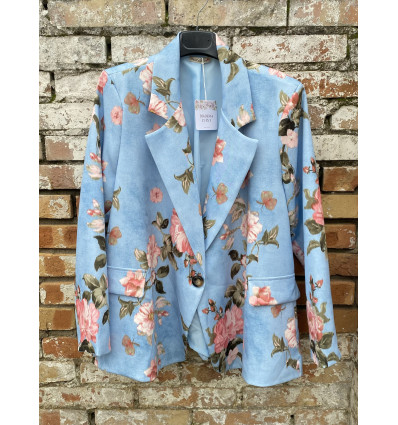GIACCA FIORATA UNICO BOTTONE