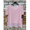 T-SHIRT IN TESSUTO MESH, FODERATA