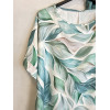 COMPLETO BLUSA STAMPA FOGLIE