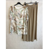 COMPLETO BLUSA STAMPA FOGLIE
