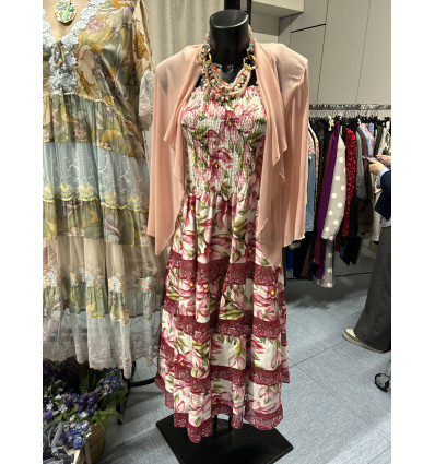 ABITO/GONNA FIORI E BALZE