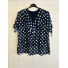BLUSA POIS CON JABOT