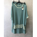 COMPLETO BLUSA PROFILI IN PIZZO