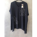 BLUSA KABAN FIORI DI STRASS