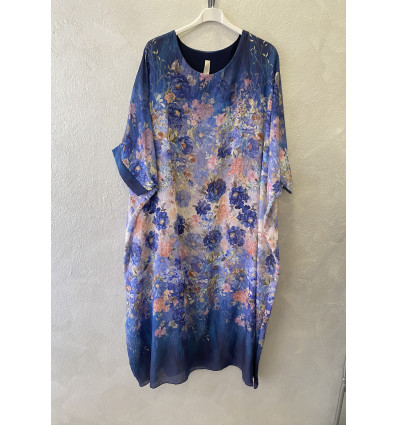 ABITO KABAN STAMPA FIORI