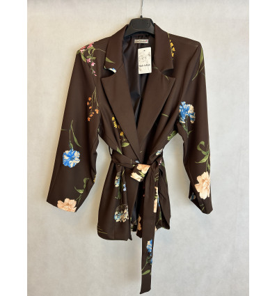 GIACCA FODERATA CON FIORI