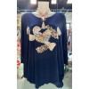 MAGLIA ARPE CON INSERTI IN MACRAME, CUORE PAILLETTES