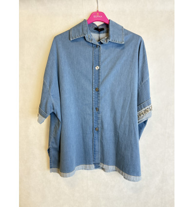 KABAN IN JEANS CON SWAROVSKI