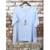 BLUSA TAGLIO A SCATOLA CON COLLANA