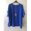 BLUSA TAGLIO A SCATOLA CON COLLANA