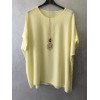 BLUSA TAGLIO A SCATOLA CON COLLANA
