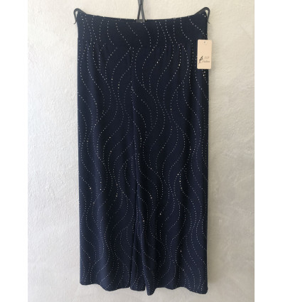 PANTALONE GAMBA MORBIDA TEMPESTATO DI PUNTI LUCE