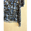 BLUSA EFFETTO STROPICCIATO STAMPA FOGLIE