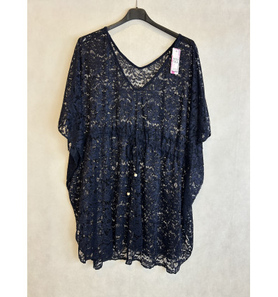 PONCHO IN PIZZO COULISSE REGOLABILE