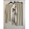 COMPLETO BLUSA KABAN META PANNELLO FIORATO