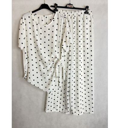 COMPLETO POIS BLUSA CON NODO