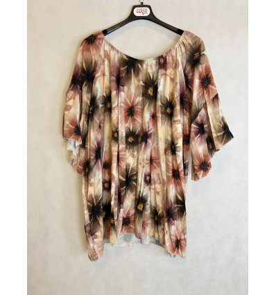 BLUSA MOKA/MALVA FIORI