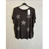 T-SHIRT FIORI DI STRASS
