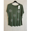 T-SHIRT FIORI DI STRASS