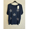 T-SHIRT FIORI DI STRASS