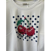 T-SHIRT CON STAMPA CILIEGIE O LIMONI