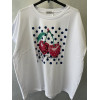 T-SHIRT CON STAMPA CILIEGIE O LIMONI