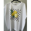 T-SHIRT CON STAMPA CILIEGIE O LIMONI