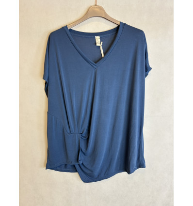 MAGLIA SCOLLO A V E DRAPPEGGIO