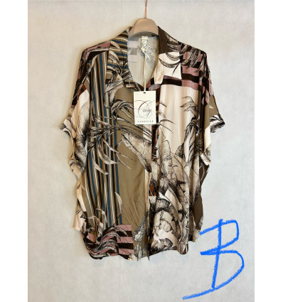 CAMICIA STAMPA FOGLIE