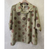 CAMICIA FANTASIA POIS, TINTA UNITA, TAGLIO A SCATOLA