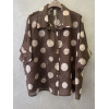 CAMICIA FANTASIA POIS, TINTA UNITA, TAGLIO A SCATOLA